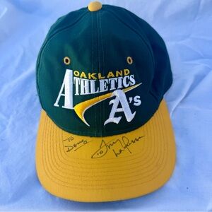 Vintage Oakland Athletics Green and Yellow Cap